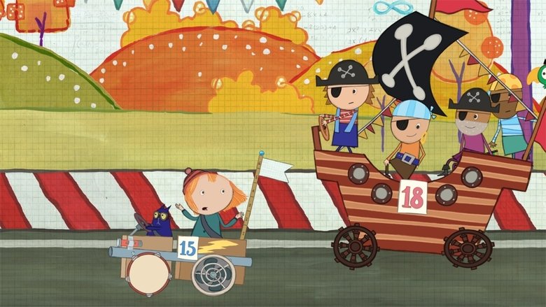 Still image for Peg + Cat season 1 episode 19: The Race Car Problem Still image for Peg + Cat season 1 episode 19: The Race Car Problem