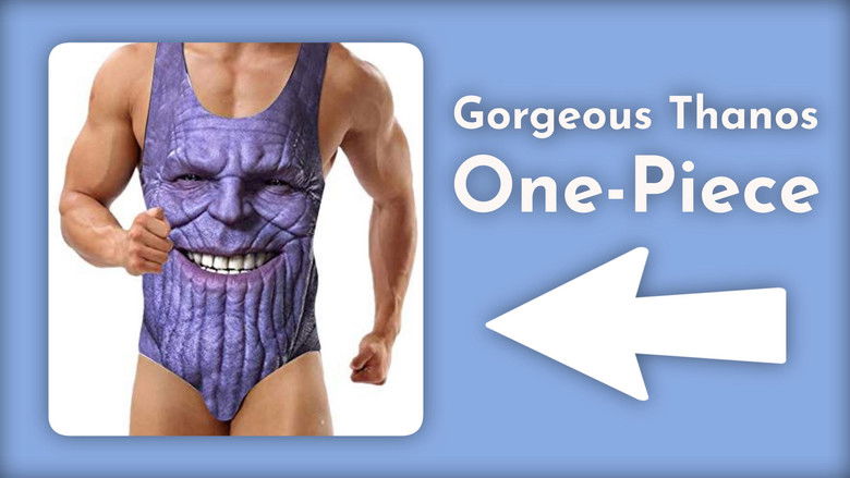 Gorgeous Thanos One-Piece Swimsuit for Men and Boys