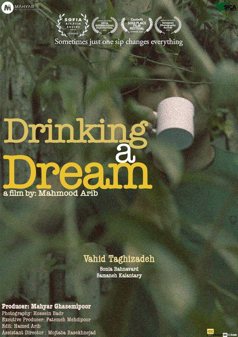 Drinking a dream background