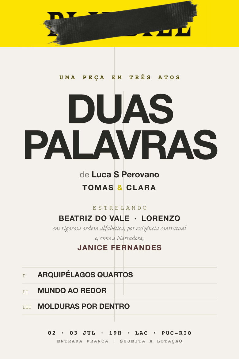 Duas Palavras background
