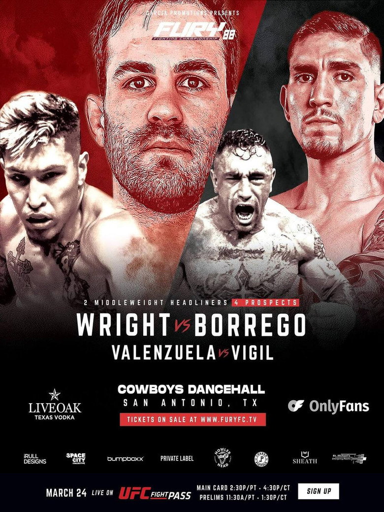 Imatge de Fury FC 88: Wright vs. Borrego