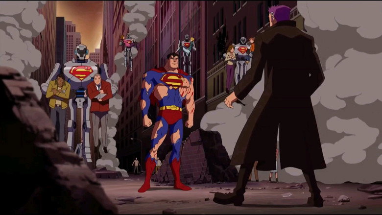 Frame from Superman vs. The Elite