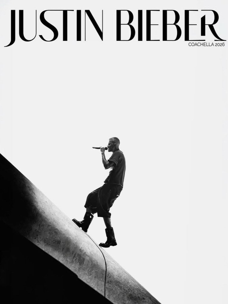 Justin Bieber Coachella 2026 poster