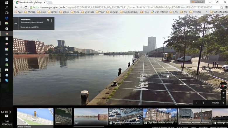 Visit to Lloyd Hotel via Google Earth main backdrop