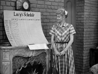 Still image for I Love Lucy season 1 episode 33: Lucy's Schedule Still image for I Love Lucy season 1 episode 33: Lucy's Schedule