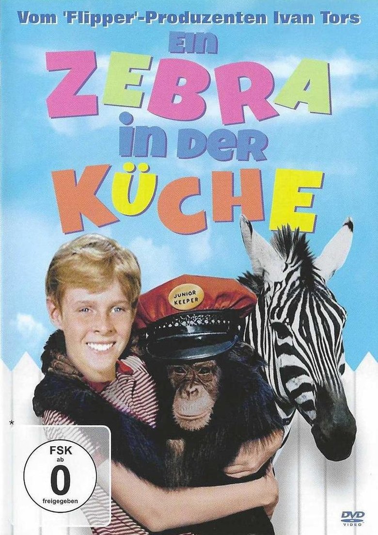 Ein Zebra in der Küche poster