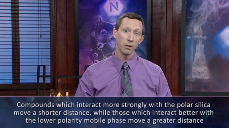 Still image for Foundations of Organic Chemistry season 1 episode 35: Purifying by Chromatography Still image for Foundations of Organic Chemistry season 1 episode 35: Purifying by Chromatography