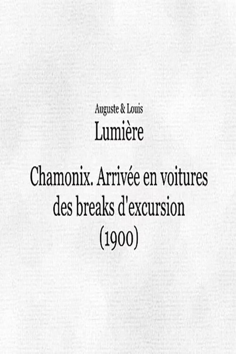 Chamonix: Arrivée en voitures des breaks d'excursion (1901)