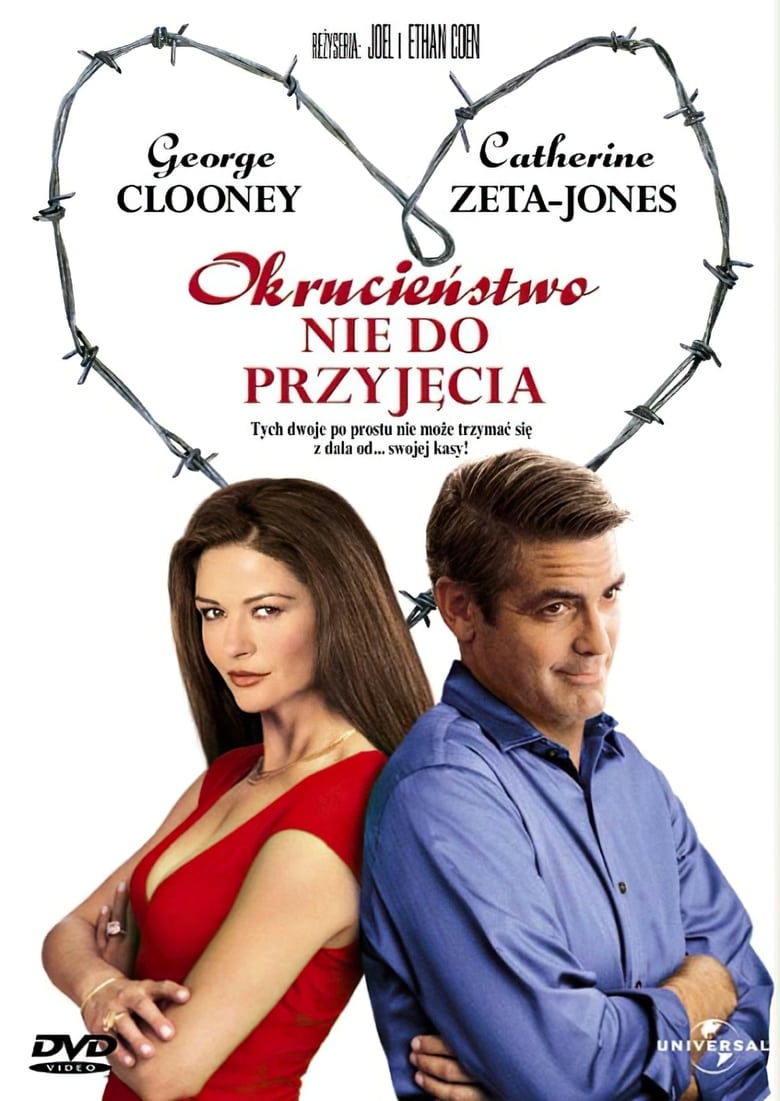 Plakat filmu Okrucieństwo nie do przyjęcia
