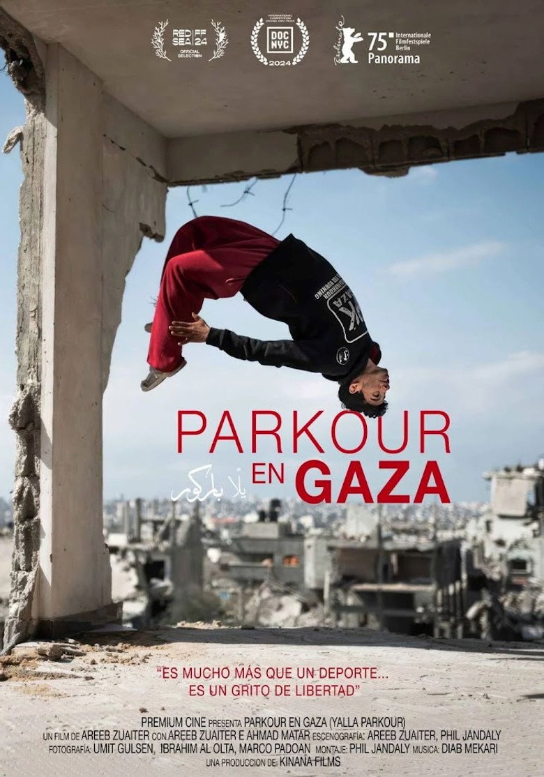 Póster de Parkour en Gaza