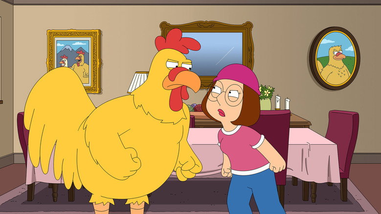 Family Guy S23E05 — The Chicken or the Meg episode still