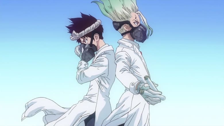 Still image for Dr. STONE season 1 episode 12: Buddies Back to Back Still image for Dr. STONE season 1 episode 12: Buddies Back to Back