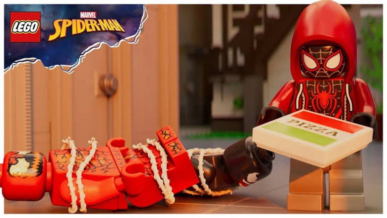 Backdrop from LEGO Marvel Spider-Man: Peter & Miles Lose Their Pizza to NYC's Hungriest Villains