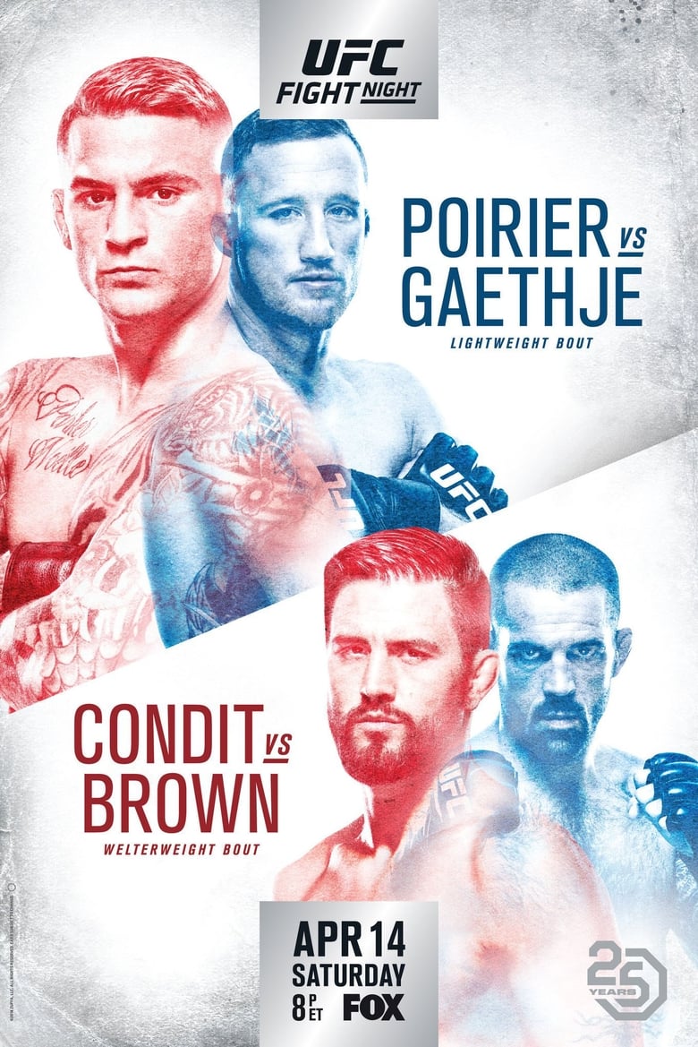 UFC on Fox 29: Poirier vs. Gaethje main poster