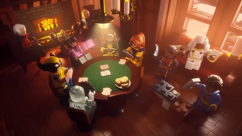 LEGO Marvel X-Men: Robotic Hunter Sentinels Attack the X-Mansion! still