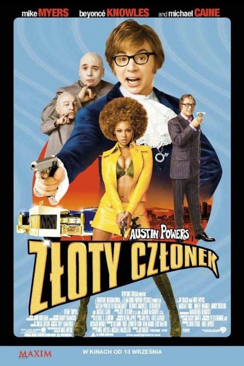 Plakat filmu Austin Powers i Złoty Członek