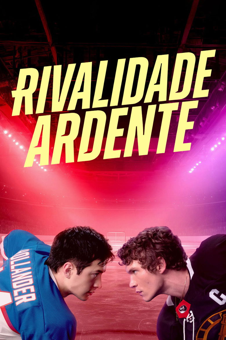 Pôster oficial de Heated Rivalry, série sobre rivalidade no hóquei e romance LGBTQIA+.