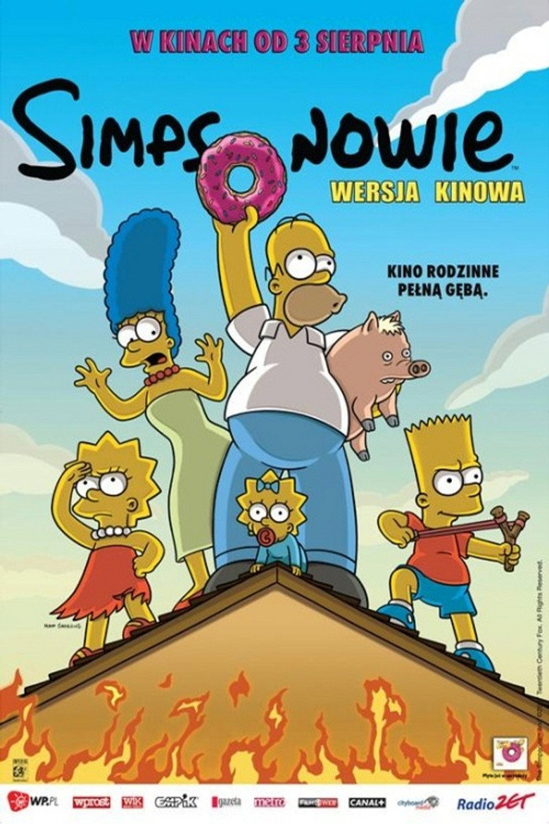 Plakat filmu Simpsonowie: Wersja kinowa