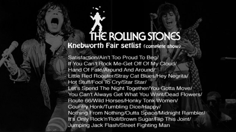 The Rolling Stones - Live In Knebworth 1976 movie poster