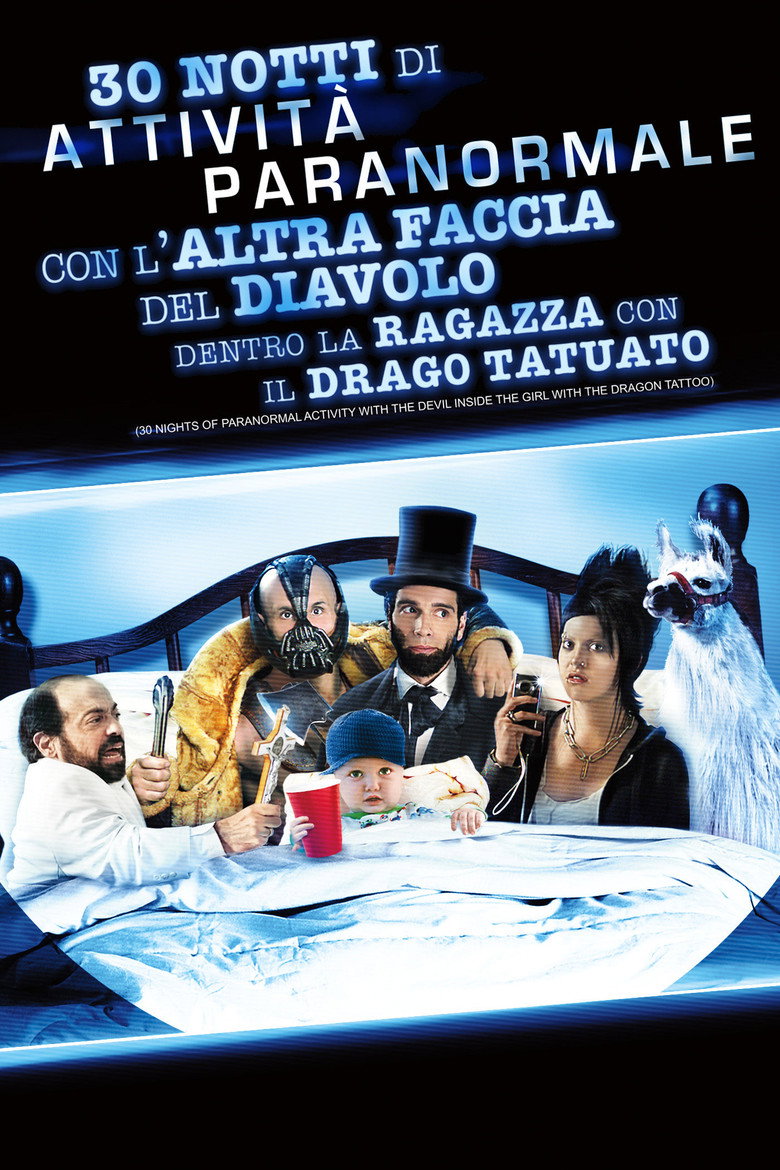 Copertina di 30 notti di attivit&agrave; paranormale con l'altra faccia del diavolo dentro la ragazza con il drago tatuato
