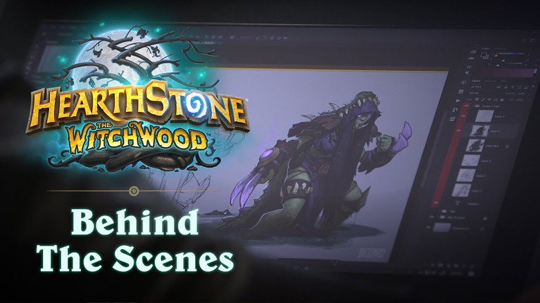 Backdrop from Hearthstone: The Witchwood, Behind the Scenes
