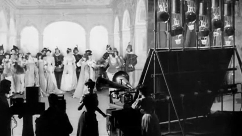 Alice Guy Films a 'Phonoscène' in the Studio at Buttes-Chaumont, Paris image 1