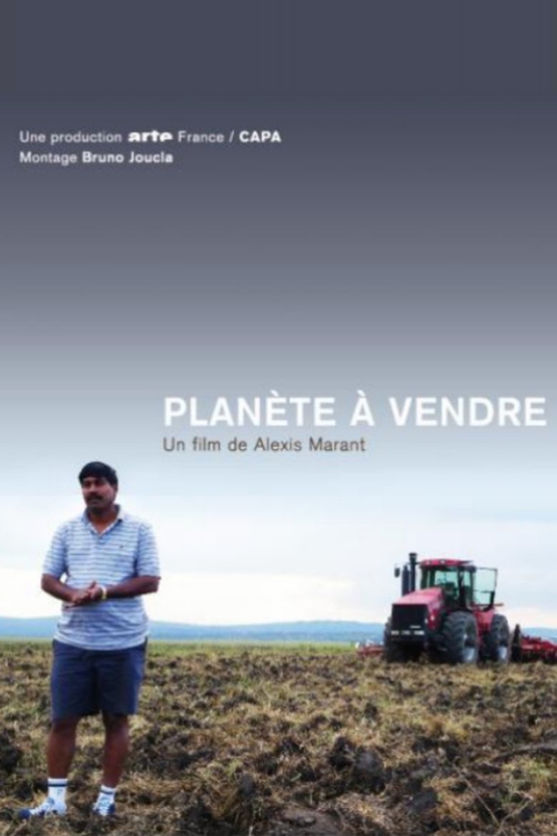 Planète à vendre main poster