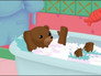 Little Brown Bear has a bath
