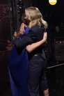 Anne Hathaway and Emily Blunt reunite at the D23 Expo