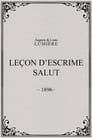 Leçon d’escrime : salut