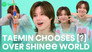 What does TAEMIN choose over SHINee WORLD?