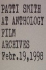 Patti Smith at Anthology Film Archives Febr. 19, 1998