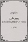 Mâcon : panorama pris d’un train