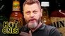 Nick Offerman Gets the Job Done While Eating Spicy Wings