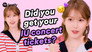 IU shares her concert ticketing method & does the PoPiPo challenge
