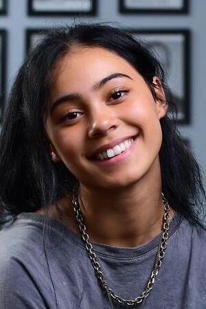 Tatiana Goode as Hazel in A Sunburnt Christmas