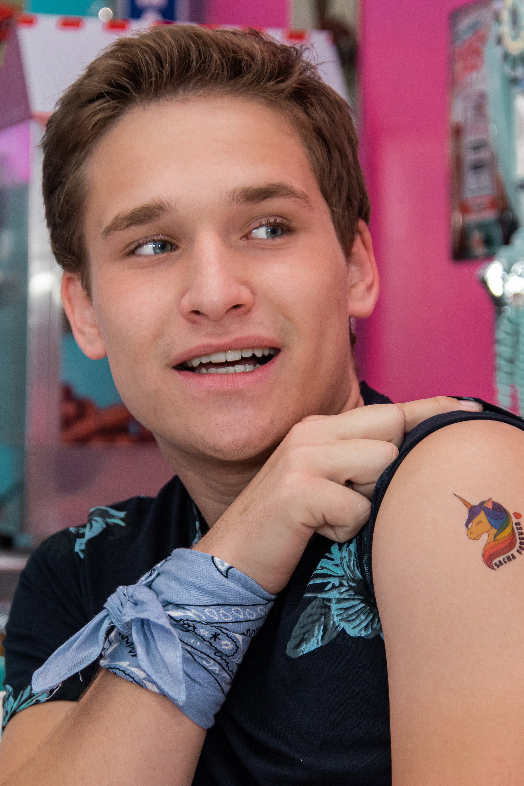Sam Bayard as Sam in CRUSH