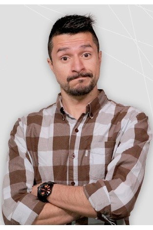 Santiago Rendón as Santiago in Los de la culpa