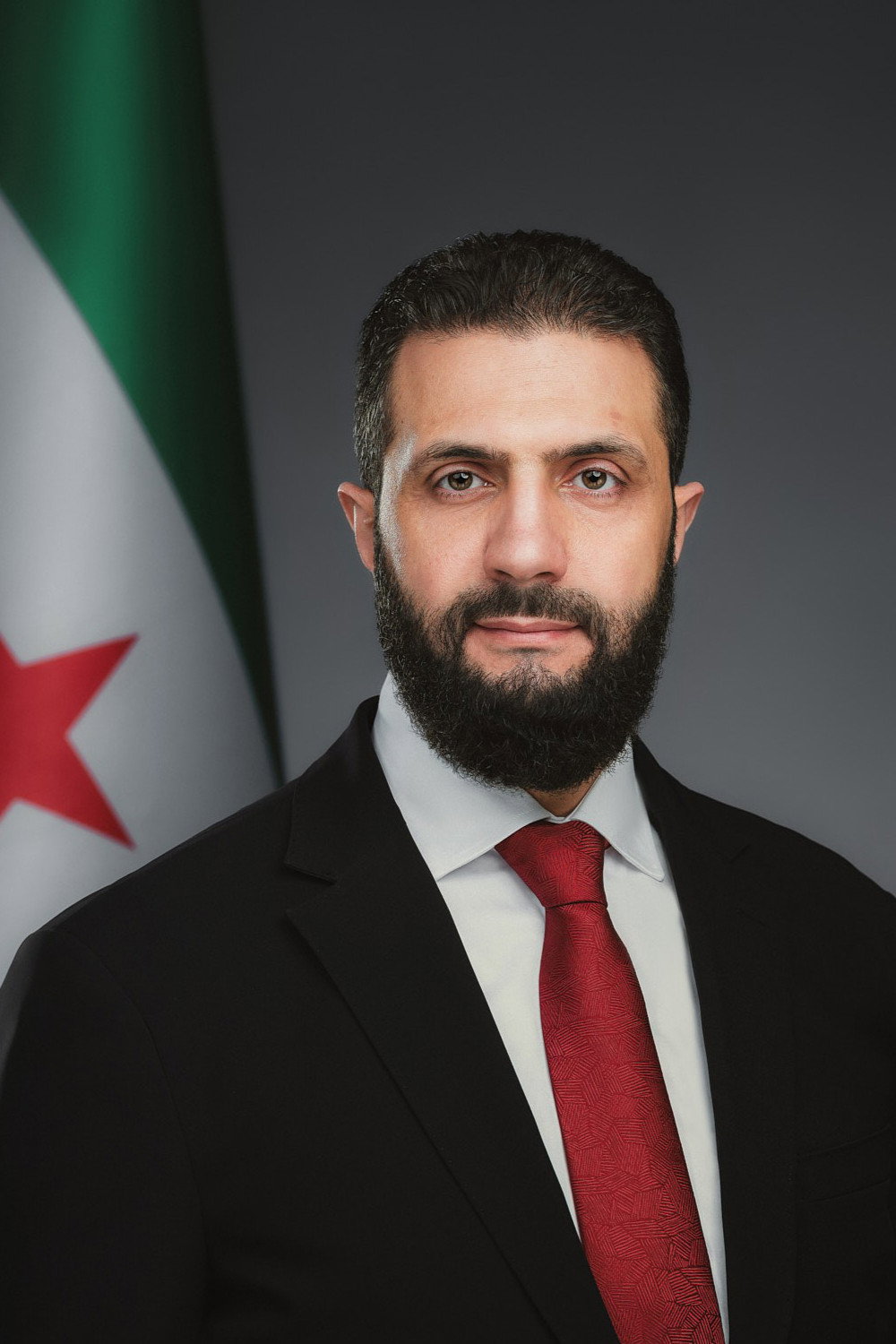 احمد شرعا as President of the Syrian Arab Republic in Deterring Aggression