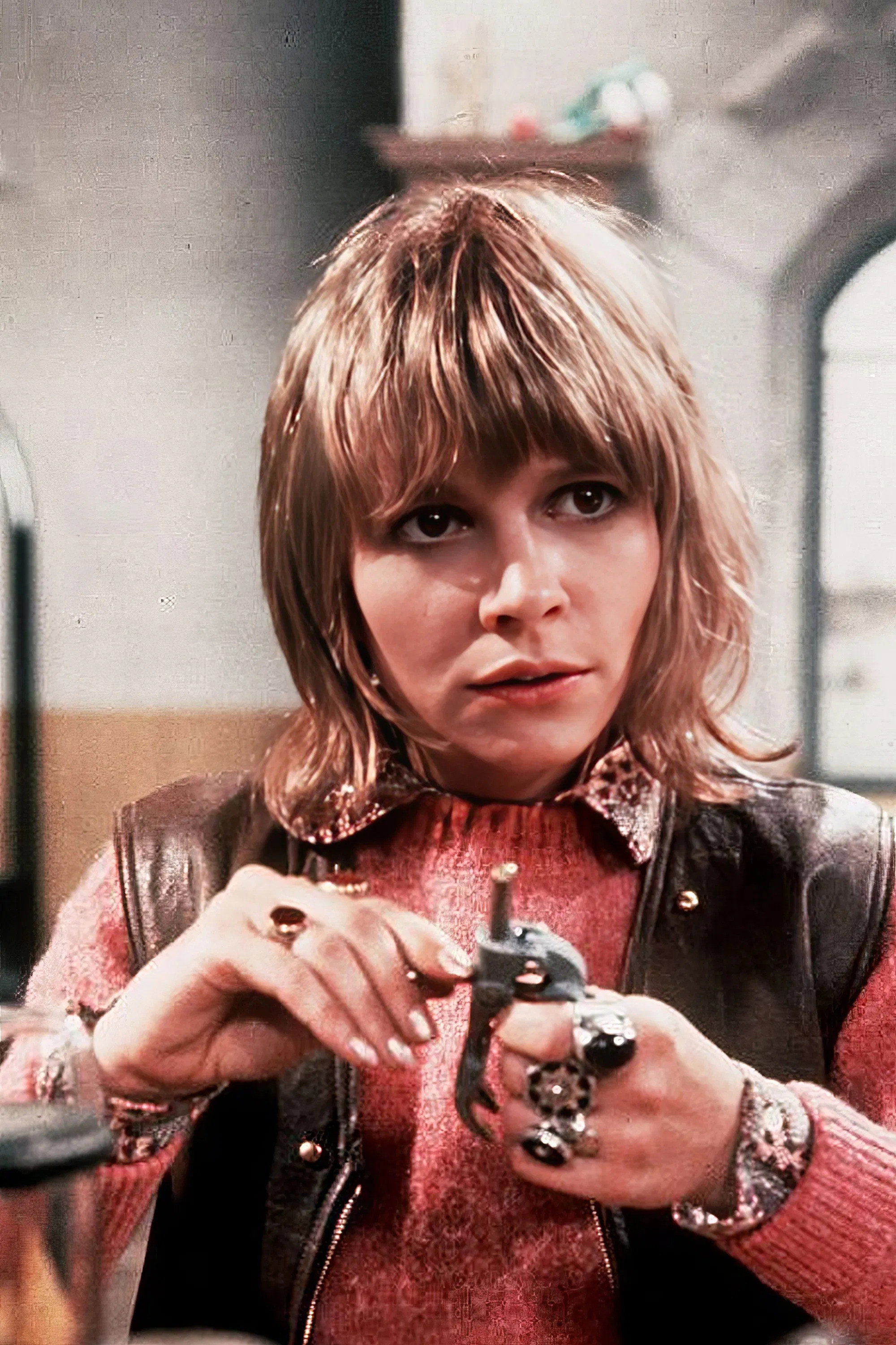 Katy Manning as Damina in Don't Just Lie There, Say Something!