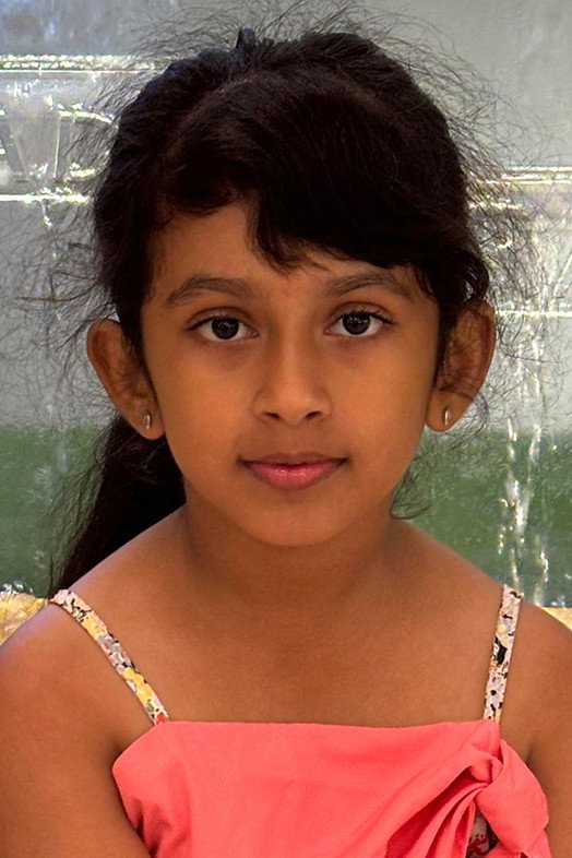 Baby Nakshatra as Diya in White Rose