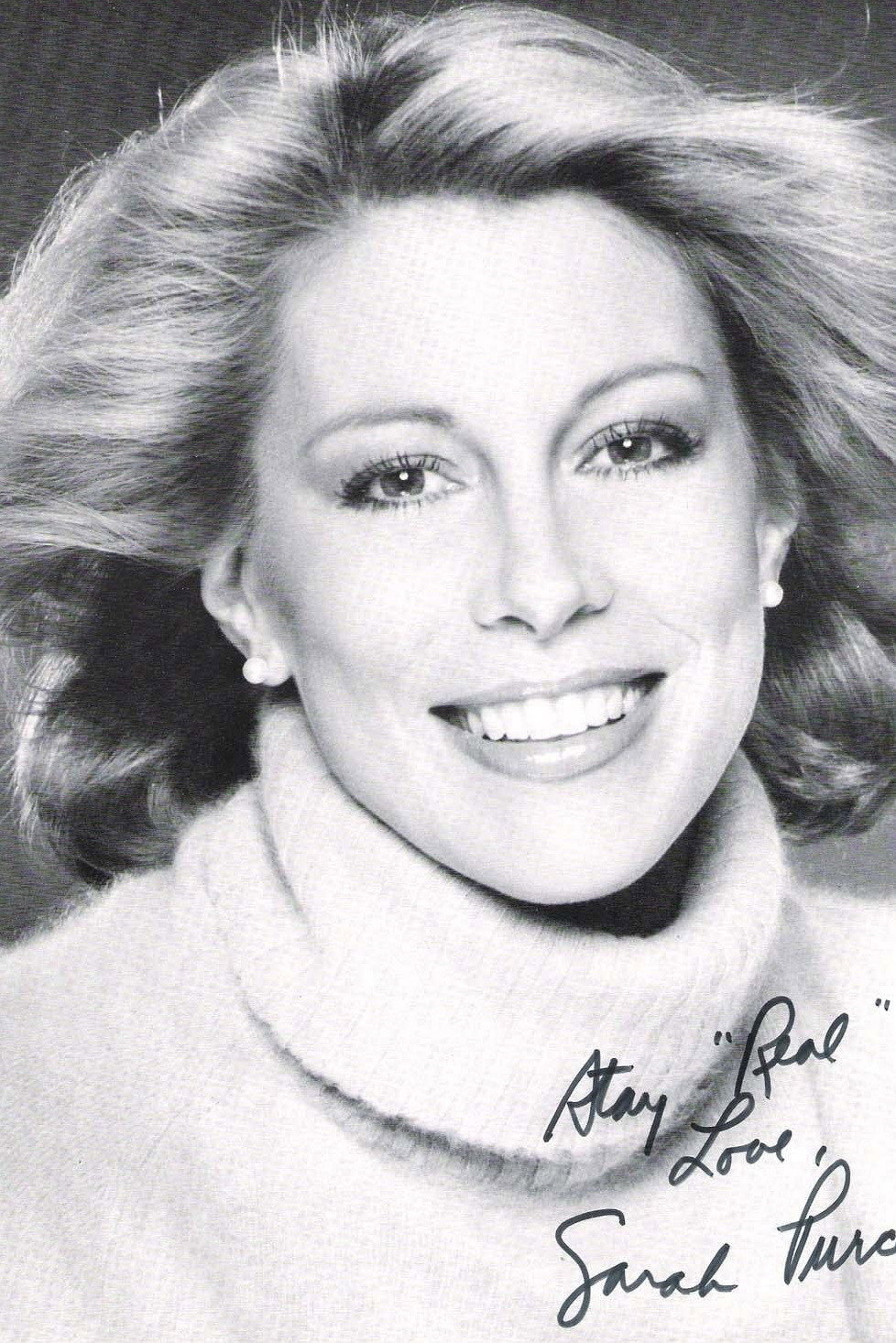 Sarah Purcell as Host in Real People
