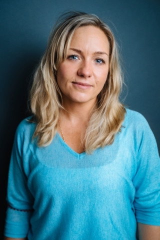 Claire-Louise Cordwell as Karen in Stuart: A Life Backwards