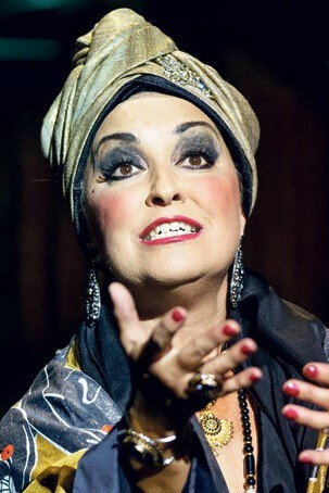 Ria Jones as Mrs Overall in The Angina Monologues