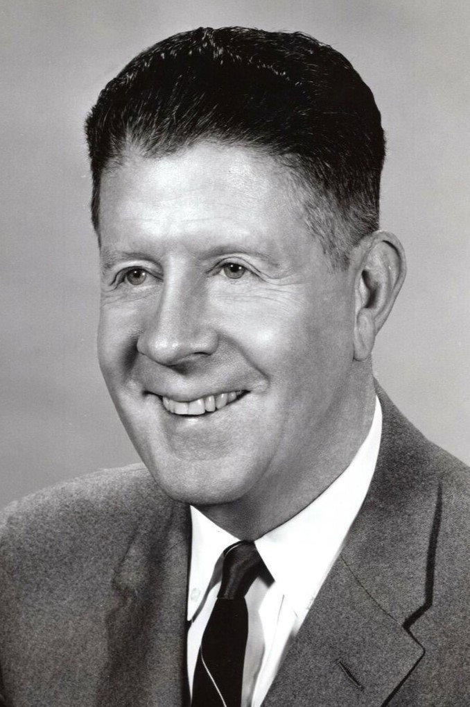 Rudy Vallee as J. B. Biggley in How to Succeed in Business Without Really Trying