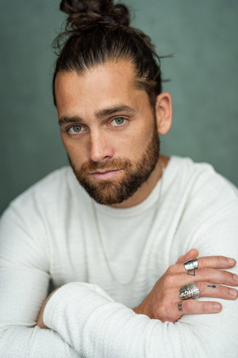 Bradley Jaden as Enjolras in Les Misérables: The Staged Concert