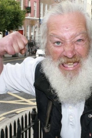 Graham Gill as Old Barlfy in 4funnies