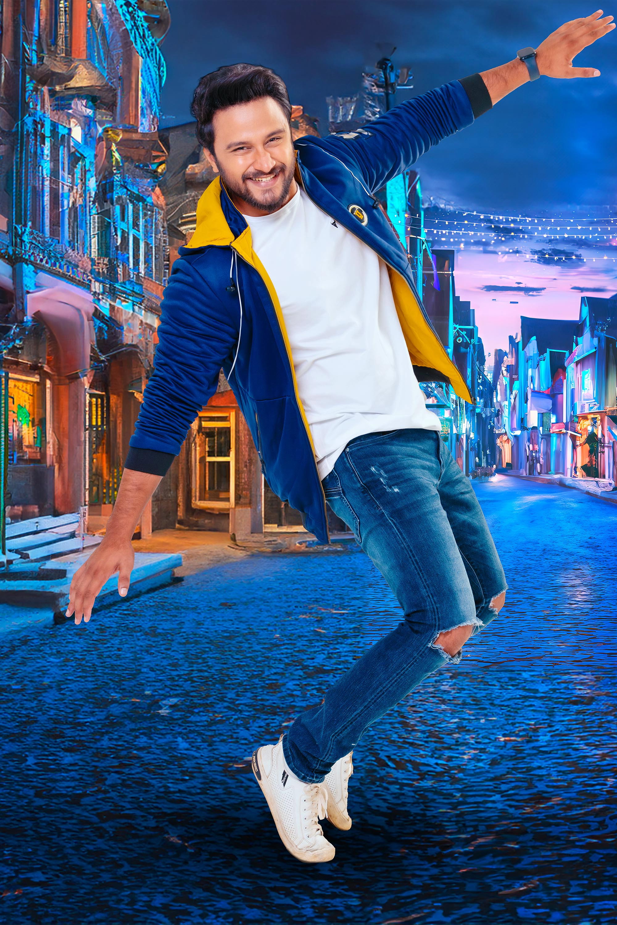 Sachin Liyanage as Anud in Visal Adare