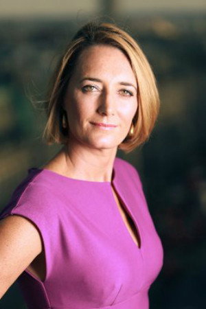 Lucy Hockings as News Reader in Pylon