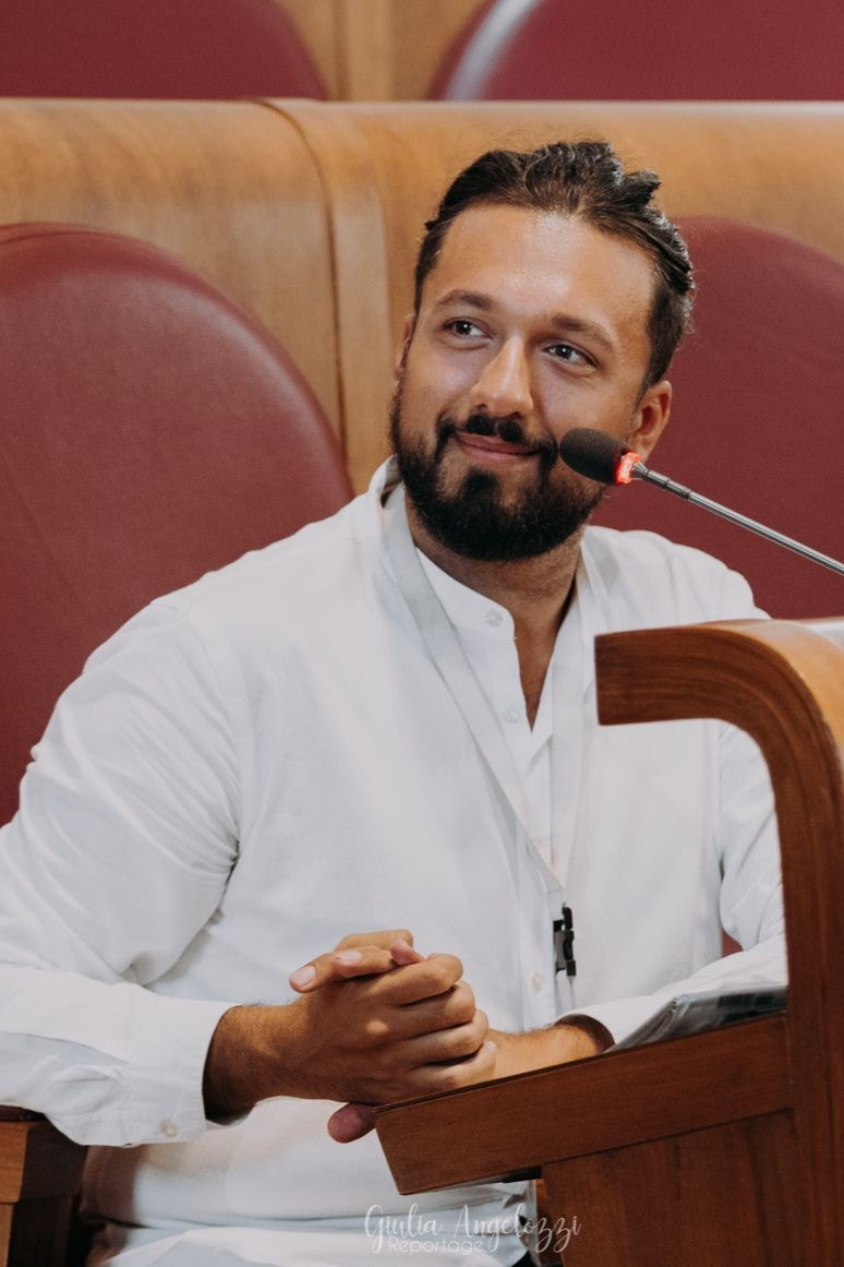 Riccardo Cotumaccio as Guidoni in Biagio - A True Story
